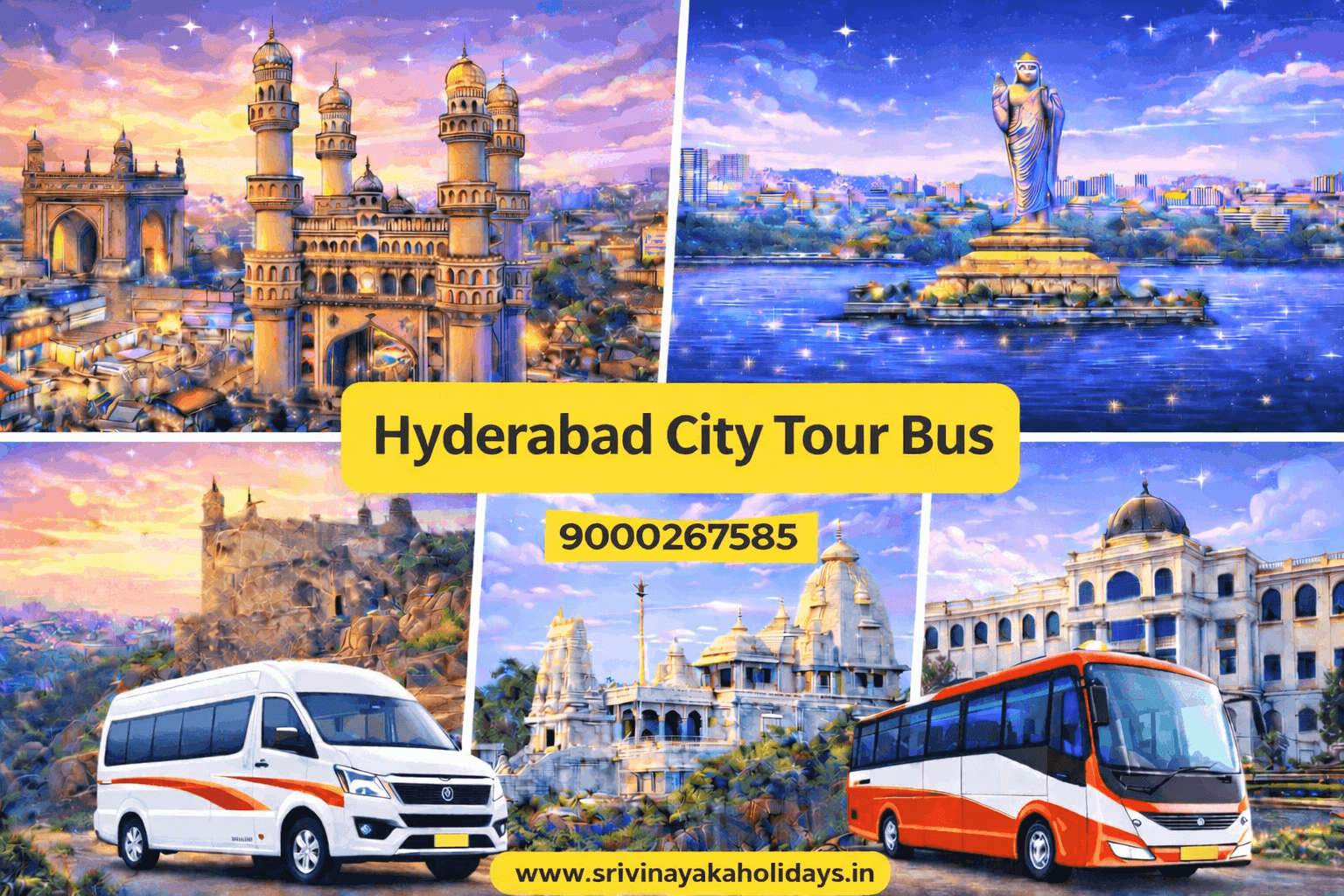 Best Hyderabad City Tour in One Day – Places to Visit, Bus Route & Tips